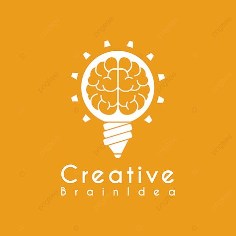 Vector Creative Idea Brain Pencil Lamp Pen Design Logo Template Stem Logo, Innovation Logo, Science Logo, Logistics Logo, Innovative Logo, Education Logo Design, Sports Design Ideas, Brain Logo, Mind Art