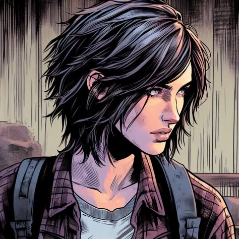 Tomboy Art, Ellie Tlou, The Last Of Us2, Snake Art, Ellie Williams, Black Anime Characters, Warrior Girl, Art Style Inspiration, Comic Book Characters