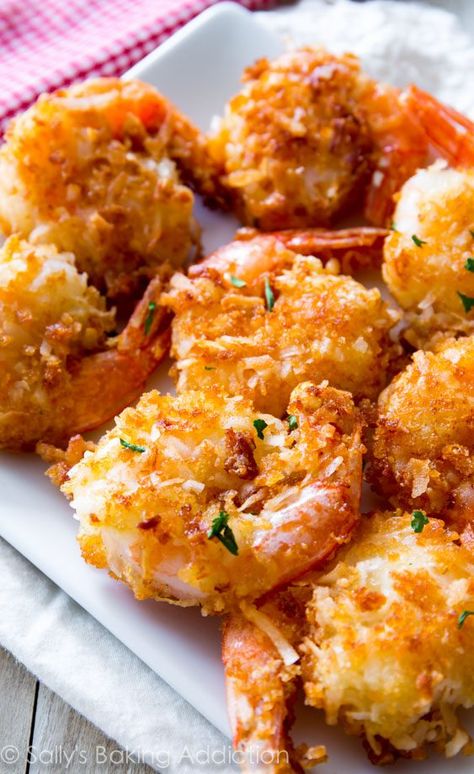 Fried Coconut Shrimp Recipe, Healthy Coconut Shrimp, Coconut Shrimp Recipe, Baked Coconut Shrimp, Pecan Crusted Chicken, Baked Shrimp Recipes, Coconut Shrimp Recipes, Cooked Shrimp, Shrimp Dishes