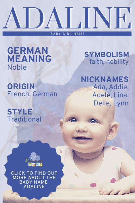 Adaline Name Meaning, Adaline Name, Girl Middle Names, Middle Name Ideas, Cool Middle Names, Top Baby Girl Names, Baby Name Meaning, Middle Names For Girls