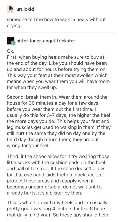 How to buy and break in heels properly Wear Heels Comfortably, How To Wear Heels, Life Help, Simple Life Hacks, Diy Life Hacks, Break In, Diy Life, The More You Know, Useful Life Hacks