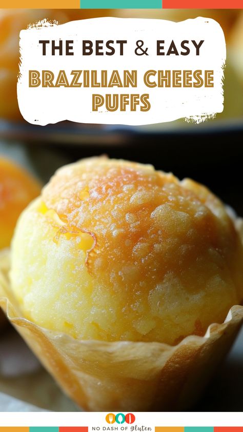 Transport your taste buds to Brazil with our easy and gluten-free Brazilian Cheese Puffs Recipe! Tapioca flour, cheese, and a dash of love create these golden bites. Perfect for snacking or as a delightful side dish. Try it now and savor the flavors of Brazil at home! Homemade Brazi Bites, Brazilian Cheese Balls Recipe, Brazil Cheese Puffs, Tapioca Cheese Puffs, Easy Cheese Puffs, Brazilian Bread Balls, Egg Puffs Recipe, Homemade Cheese Puffs, Easy Brazilian Cheese Bread