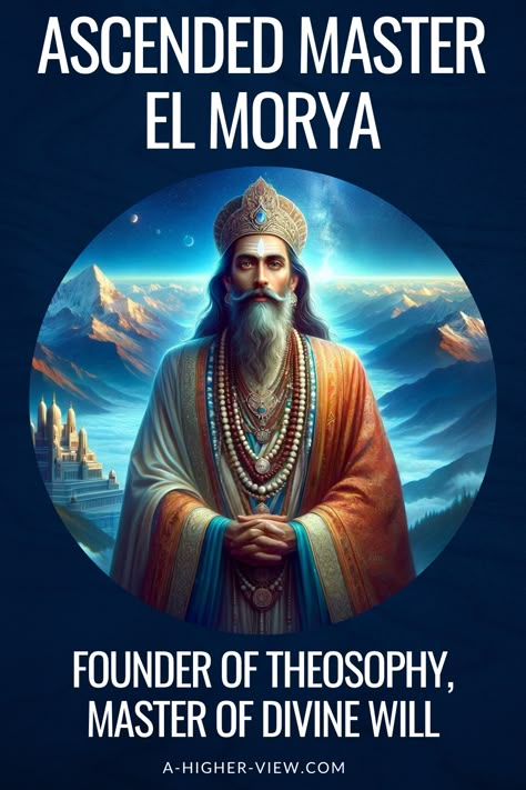 Ascended Master El Morya is credited as one of the founders of Theosophy, the Chohan of the first ray, and serves as the chief of the Darjeeling Council within the Great White Brotherhood.  He embodies and personifies the divine attributes of courage, certainty, power, forthrightness, self-reliance, dependability, faith, and initiative earning him the title of "Master of Divine Will."  #ascendedmaster #theosophy #sevenrays El Morya Ascended Masters, 222 Vision Board, The Secret Doctrine, King Solomon Seals, Spiritual Angels, Spiritual Paintings, Quan Yin, Heaven Art, Light System