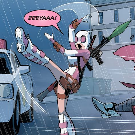 Marvel Gwenpool, Gwen Poole, Gwen Pool, Marvel Coloring, Deadpool And Spiderman, Reading Manga, Marvel Database, Comic Shop, Marvel Comic Universe