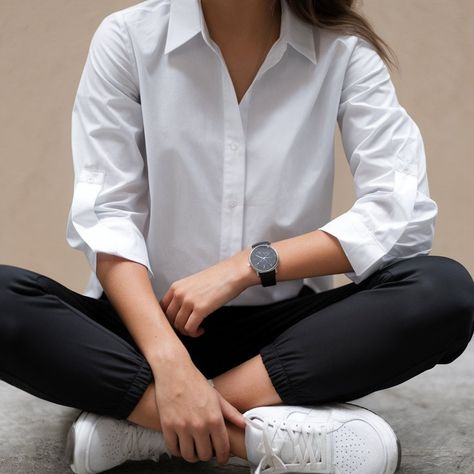 10 Ways to Style Your Crisp White Blouse This Season White Collared Shirt Outfit Women, How To Style A White Shirt, How To Style A White Button Up, White Shirt Accessories, White Blouse Outfit Classy, Styling A White Shirt, White Collared Shirt Outfit, White Blouse Outfit, Collared Shirt Outfits