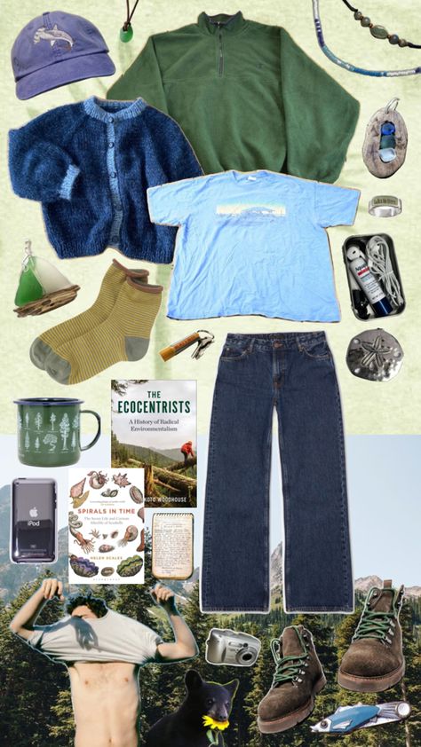 Mountain Aesthetic Outfit, Build Outfit, Hope Core Aesthetic, Outdoorsy Fashion, Core Aesthetic Outfits, Camping Inspo, Winter Hiking Outfit, Boyfriend Fits, Granola Fits