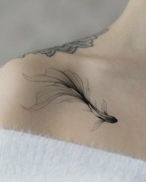 Tattoos To Cover Scars, Tato Henna, Pisces Tattoos, Bone Tattoos, Feather Tattoo, Classy Tattoos, Badass Tattoos, Subtle Tattoos, Elegant Tattoos