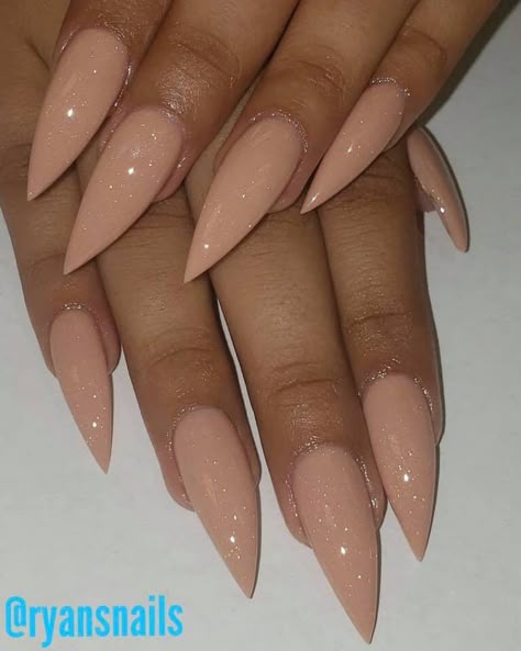 Stiletto Nails Nude Color, Stilleto Nails Designs, Candy Paint, Ab Work, Stiletto Nails Designs, Valentine Nails, Shiny Nails, Nail Swag, Pink Nail