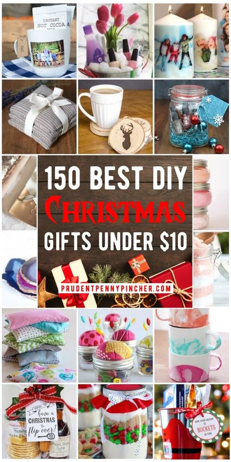 Give your friends and family creative and unique Christmas gifts on a budget. Here are over a hundred ideas for easy DIY Christmas gifts under $10. There are DIY gift ideas for her, him, kids & teens so you are sure to find the perfect homemade gift for everyone in your family! Diy Christmas Food, Christmas Gifts On A Budget, Gift Baskets Diy, Diy Christmas Gifts For Friends, Diy Gifts For Christmas, Easy Homemade Christmas Gifts, Christmas Gift Baskets Diy, Gifts On A Budget, Best Friend Christmas Gifts