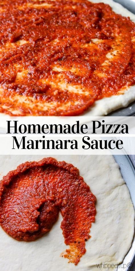 Marinara Pizza Recipe, Marinara Pizza Sauce, Marinara Sauce Homemade Canned, Marinara Pizza, Homemade Stromboli, Pizza Marinara, Italian Pizza Dough Recipe, Homemade Tomato Soup Recipe, Pizza Craft