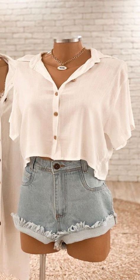 Elegante Casual, Cute Everyday Outfits, Summer Fashion Outfits, Outfits Fashion, Teen Fashion Outfits, Fashion Summer, Outfits Casuales, Cute Casual Outfits, Simple Outfits