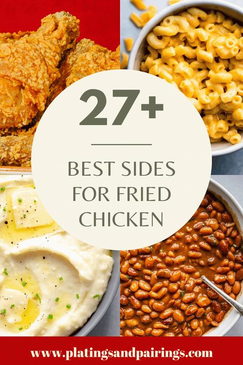 Fry Chicken Side Dishes, Side Dishes Fried Chicken, Side Dishes For Chicken Fried Steak, Fried Chicken Buffet Ideas, Sides For Breaded Chicken, Sides For Fried Chicken Dinner, Side Dishes To Go With Fried Chicken, Fried Chicken Plating Ideas, Sides For Chicken Fried Steak