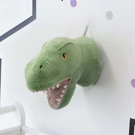 Ins Style Dinosaur Stuffed Animal Head Wall Decoration Head Lifelike Plush Animal Head for Baby Kids Girl Bedroom Home Decor _ - AliExpress Mobile Dinosaur Head Wall Mount, Animal Head Wall Decor, Kids Bedroom Wall Decor, Dinosaur Wall Decor, Dinosaur Head, Animal Head Wall, Kids Bedroom Walls, Dinosaur Plush, Animal Head