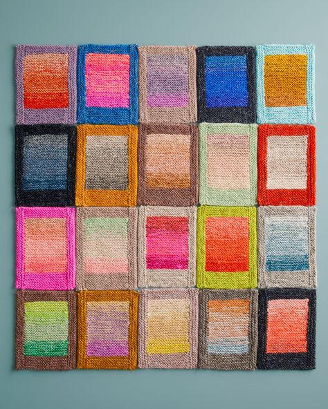 Color Wash Blanket in New Colors - Purl Soho | Beautiful Yarn For Beautiful KnittingPurl Soho | Beautiful Yarn For Beautiful Knitting Blanket Inspiration, Honey Pink, Knit Collage, Color Knitting, Creative Knitting, Patchwork Blanket, Purl Soho, Knit Purl, How To Purl Knit