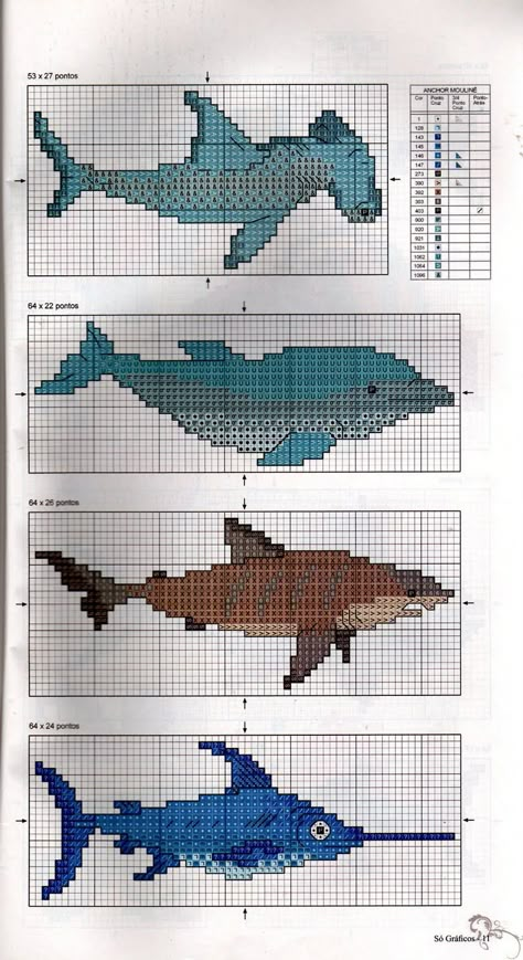 Cross Stitch Shark Pattern, Shark Cross Stitch Pattern Free, Shark Tapestry Crochet, Ocean Alpha Pattern, Fish Cross Stitch Patterns, Fish Tapestry Crochet, Shark Perler Beads, Shark Alpha Pattern, Fish Alpha Pattern