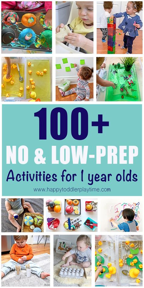 100+ No-Prep Indoor Activities for 1 Year Olds - HAPPY TODDLER PLAYTIME Learning Activities For 12 Month Old, One Year Old Social Emotional Activities, I Year Old Activities, One Year Old School Activities, 1 Yr Activities, Non Toxic Sensory Activities, No Prep Sensory Activities, 12 Month Old High Chair Activities, Play For One Year Old