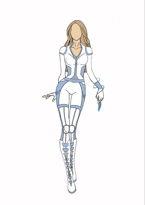 Female Superhero Suit Design, Tenzin And Pema, Female Superhero Suit, Superhero Suit Design, Superhero Outfits Design, Iroh Ii, Blue Superhero, Superhero Costumes Female, Hero Outfits