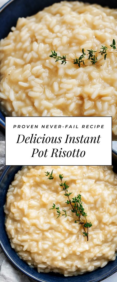 Image for Delicious Instant Pot Risotto One Pot Risotto, Rositto Recipes, Italian Sausage Risotto, Low Calorie Instant Pot, Easy Risotto Recipes, Healthy Risotto Recipes, Risotto Instant Pot, Healthy Risotto, Instant Pot Risotto