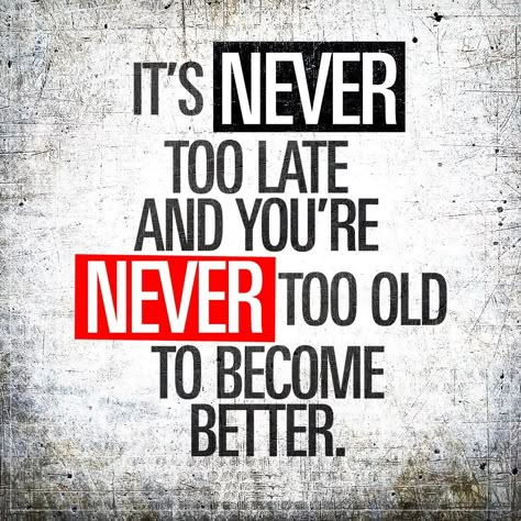 Motivation Poster, It's Never Too Late, Gym Quote, Fitness Gear, Fitness Motivation Quotes, Motivation Fitness, Never Too Late, Better Me, Workout Motivation