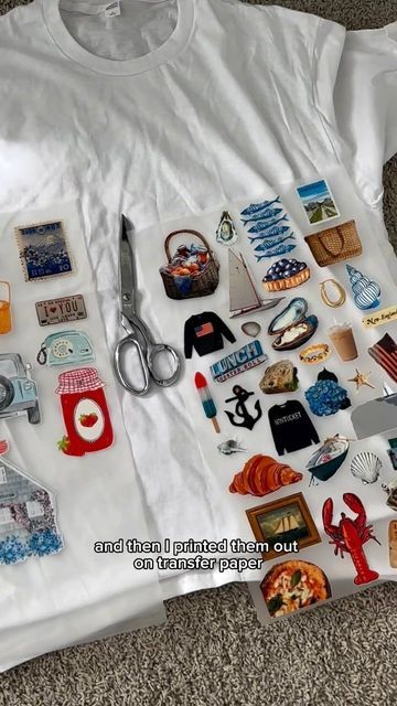 ashley watson on Instagram: "made myself my dream graphic tee ⛵️🇺🇸🦞🐚🪻🧺⚓️🛁⛵️🛶   #diy #diycrafts #diyprojects #diygraphictee #graphictees" Diy Graphic Tee Ideas, Fabric Markers Diy T Shirts, Diy Graphic Tee, Graphic Tee Ideas, Tee Ideas, Creative Stuff, Fabric Markers, T Shirt Diy, Transfer Paper