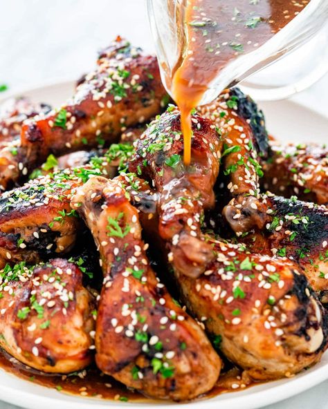 Asian Style Chicken Drumsticks, Korean Barbecue Chicken Recipe, Japanese Bbq Chicken, Korean Barbecue Chicken, Bbq Chicken Healthy, Chicken Drumstick Marinade, Bbq Korean, Bbq Chicken Marinade, Chicken Wing Marinade