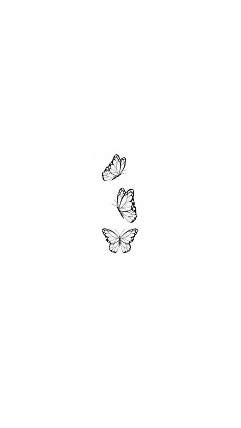 Four Butterfly Tattoo Designs, Butterfly Tattoo With Birth Year, Small Minimalist Butterfly Tattoo, Flash Tattoo Butterfly, Small Butterflies Tattoo, Fine Line Tattoo Butterfly, Butterfly Tattoo Black, Butterfly Tattoo For Women, Half Butterfly Tattoo