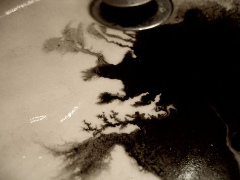 inked Ink Aesthetic Black, Ink Stains Aesthetic, Black Ink Aesthetics, Ink Demon Aesthetic, Spilled Ink Aesthetic, Black Ink In Water, Connor Core, Writing Tattoo, Ink Stains