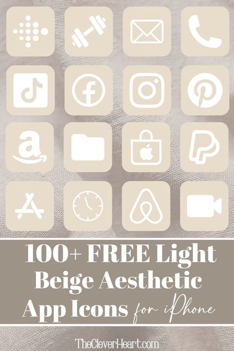 beige app icons Light Beige Aesthetic, Beige Aesthetic App Icons, Vintage App Icons, Beige App Icons, App Icons For Iphone, Vintage App, Icons For Iphone, Aesthetic App Icons, App Store Icon