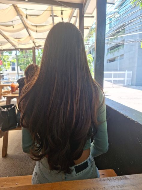 V Shape Haircut, Long Hair V Cut, Haircuts For Long Hair Straight, Shape Haircut, V Cut Hair, Long Hair Highlights, Haircuts For Long Hair With Layers, Extension Hair, Straight Hair Cuts