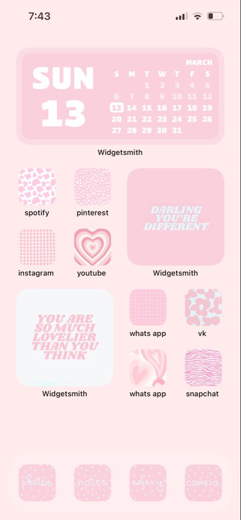 Aesthetic Wallpaper Ios 16 Pink, Pink Ios Aesthetic Homescreen, Pink Iphone 13 Aesthetic Wallpaper, Pink Iso14, Pink Phone Screen Aesthetic, Ios Pink Aesthetic, Iphone Inspo Home Screen Pink, Pink Home Screen Layout Iphone, Ios Home Screen Layout Pink