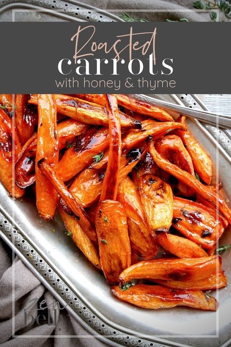 Roasted Carrots With Honey, Carrots With Honey, Balsamic Vinegar And Olive Oil, Carrot Dishes, Honey Carrots, Roasted Root Veggies, Roasted Carrots Recipe, Honey Roasted Carrots, Root Veggies