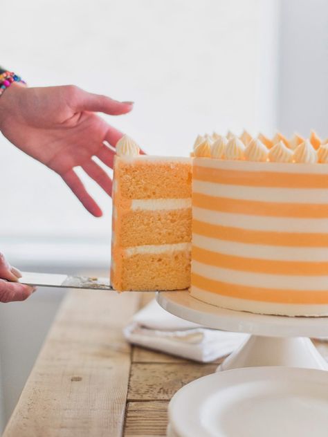 Orange Cream Filling, Orange Cream Cake, Orange Creamsicle Cake, Cake By Courtney, Creamsicle Cake, Summer Cake Recipes, Cake Orange, Orange Cake Recipe, Cake Layers