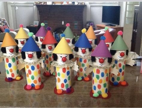 Clown Crafts Preschool, Purim Crafts Preschool, Purim Crafts, Clown Crafts, Carnival Crafts, Circus Crafts, Clown Party, Fox Crafts, Carnival Themed Party