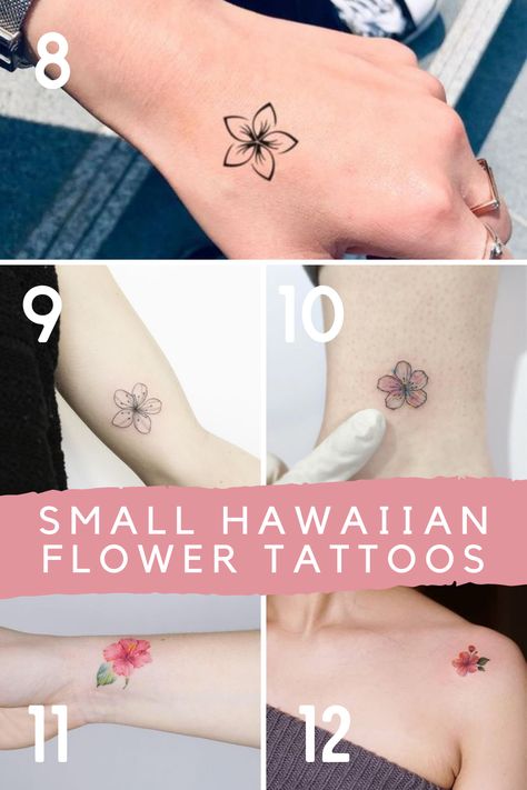 23 Stunning Hawaiian Flower Tattoos + Meaning - tattooglee Hawaiian Flower Tattoo, Hawaii Flower Tattoos, Hawaiian Tattoo Meanings, Tropical Flower Tattoos, Hawaiian Flower Tattoos, Plumeria Tattoo, Hibiscus Flower Tattoos, Hawaii Tattoos, Hibiscus Tattoo