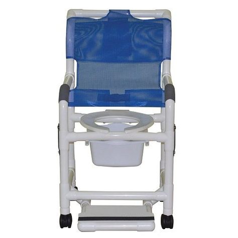 MJM International 118-3TW-DDA-SF-SQ-PAIL Standard Shower Chair with Drop Arms, Slide Out Footrest and Commode Pail, 300 oz Capacity, 40.5" Height x 22" Width x 25.25" Depth, Royal Blue/Forest Green/Mauve -- Click on the image for additional details. Shower Commode Chair, Shower Chairs, Pvc Crafts, Transfer Bench, Commode Chair, Hanging Chair From Ceiling, Potty Chair, Grab Bars In Bathroom, Baby Cleaning Products