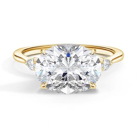 Shop Oval Engagement Rings - Brilliant Earth Oval Cut Diamond Engagement Ring, Three Stone Diamond Rings Engagement, Stone Diamond Ring, Three Stone Diamond Ring, Trending Engagement Rings, Heart Engagement Rings, Lab Diamond Engagement Ring, Ring Trends, Rose Gold Diamond Ring