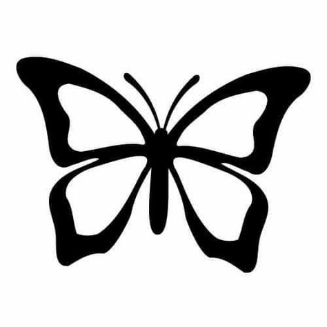 Silhouette Butterfly, Butterfly Black And White, Butterfly Outline, Butterfly Stencil, Butterfly Mandala, Butterfly Svg, Butterfly Template, Flower Silhouette, Butterfly Clip Art