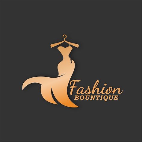 Logo Design Ideas For Fashion Designer, Boutique Logo Design Clothing, Clothes Shop Logo, Ns Logo, Gift Shop Displays, Shop Name Ideas, Clothing Logo Design, Dress Logo, Name Idea