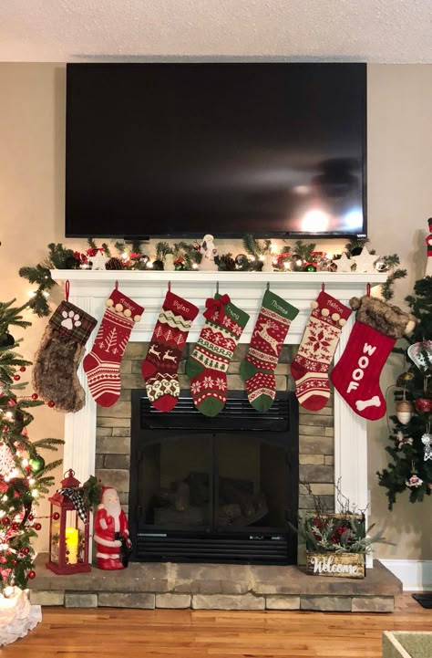 Stockings Hung On Fireplace, Stockings On Fireplace, Xmas Prints, Christmas Present Inspiration, Jamaican Christmas, Stockings Fireplace, Stocking Fireplace, Carnival Decor, Law Office Decor