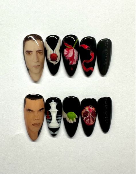 Twilight Themed Nails, Twilight Nail Designs, Twilight Nails, 2022 Nails, Moon Nails, Cool Makeup, New Moon, Best Makeup Products, Nail Ideas