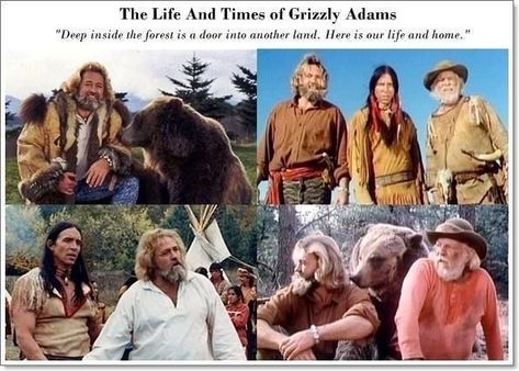 Grizzly Adams, Native American Actors, Childhood Shows, Mountain Men, Good Ole Days, Time Warp, Great Tv Shows, Funny Posters, Wild Wild West