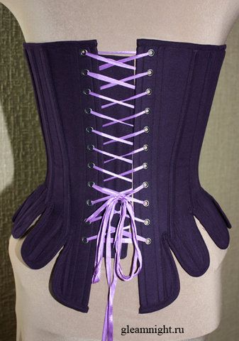 back view of the purple corset Corset Back View, Corset 18th Century, Corset With Cups, Purple Corset, Corset Back, The Purple, Corsets, 18th Century, Push Up