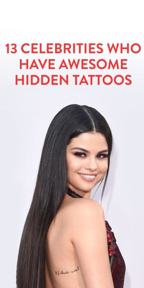 Celebrity Tattoo Ideas, Celebrity Women Tattoos, Pretty Woman Tattoo Movie, Hip Crease Tattoo, Artpop Tattoo, Forearm Tats For Women, Small Edgy Tattoos, Secret Tattoo Placement, Celebrities With Tattoos