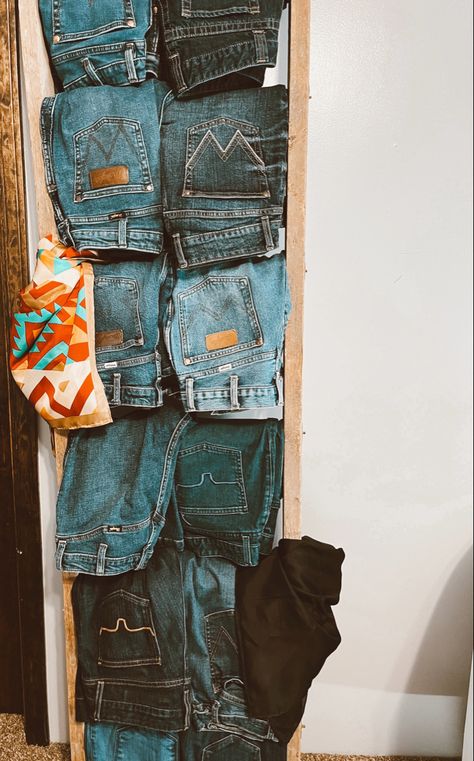 #7’sjeans #wrangler #jeans #western #westernjeans #westernstyle #denimlooks #cowboyvibes #westernfashion #cowboyfashion #cowgirlstyle #denimlove #cowboydenim #denimlover #jeanslife #jeansstyle #thejeanslook #denimtrends #denimvibes #denimrules #jeansandheels #jeansandtshirt #ootdjeans #westernstylejeans #wornoutjeans #jeansforher #jeansforgirls #denimfame #westernstyledress #westernstyleclothing #westernstyleoutfit #westernstyletshirt #denimforgirls #jeansforever #denimqueen #westernstylejeans # Jean Wall, Ideas De Closets, Western Closet, Dream Closet Room, Jean Organization, Western Style Dresses, Ootd Jeans, Jeans Western, Western Bedroom Decor