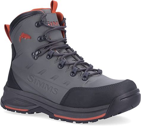 Simms Men's Freestone Wading Boots, Rubber Sole Fishing Boots Shooting Bags, Fishing Boots, Fishing Shoes, Rugged Men, Material Things, Luggage Backpack, Hunting Accessories, Luggage Accessories, Fishing Gear