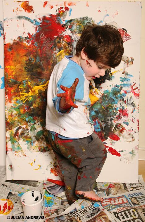 Artist at work: Freddie Linsky - Have your kids hand paint a canvas and hang up their art work for some precious memories :) Sonia Delaunay, Be Simple, Finger Painting, Kids Hands, Art Therapy, Little People, Artist At Work, 3d Art, Art World