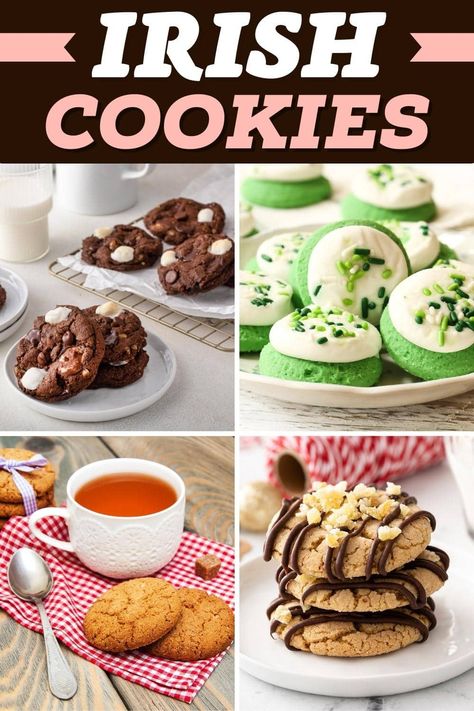 Easy Irish Desserts, Irish Christmas Food, Irish Dinner Recipes, Easy Irish Recipes, Irish Cookies, Irish Desserts Traditional, Irish Chocolate, Irish Recipes Authentic, Traditional Irish Soda Bread