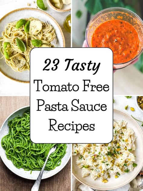 Tomato Less Pasta Sauce, Tomato Free Dinner Recipes, Dairy Free Tomato Free Recipes, Non Red Pasta Sauce, Spaghetti No Tomato Sauce, Tomato Free Pasta Recipes, Dairy And Tomato Free Pasta Sauce, Tomato Free Lasagna Recipe, Meals Without Tomatoes