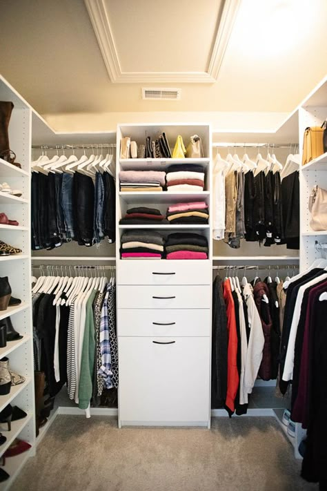 A Peek Into My Closet #FashionFriday U Shaped Closet, Happy February 1st, Walk In Closet Luxury, Walk In Closet Layout, Closet Redo, Closet Planning, Ikea Closet, Happy February, Closet Design Layout