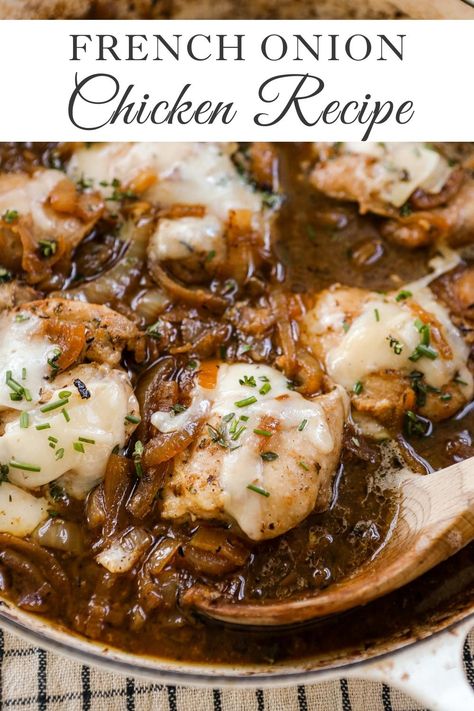 Onion Soup Mix Recipe, Chicken And Mushrooms, French Onion Chicken, French Onion Soup Recipe, Onion Chicken, Onion Recipes, Chicken Dinners, Chicken Dishes Recipes, French Onion